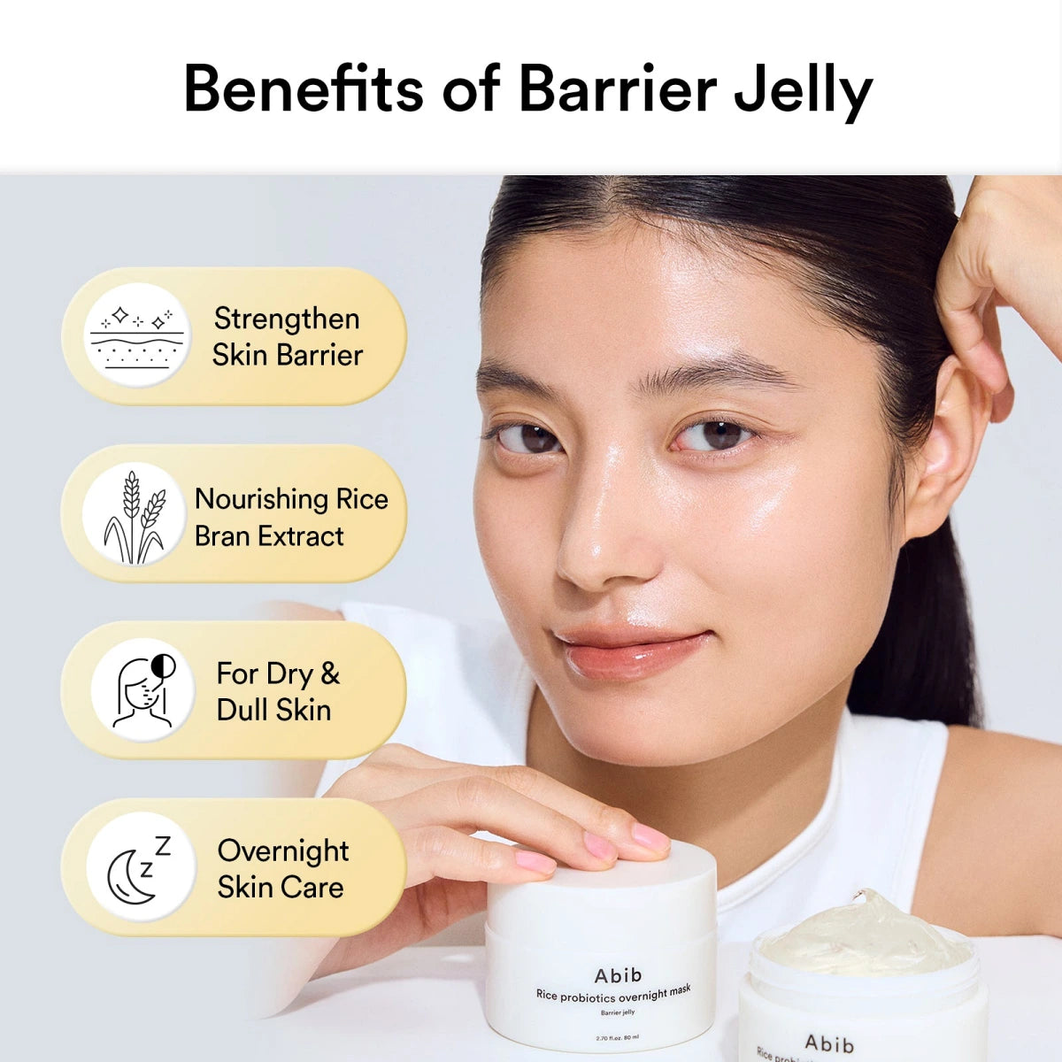 Rice probiotics overnight mask Barrier jelly
