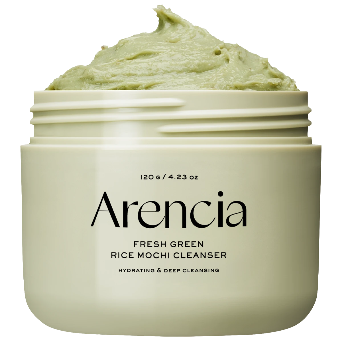Arencia Fresh Green Rice Mochi Cleanser, Gentle Daily Cleanser for Acne-Prone Skin, 4.23oz(120g)