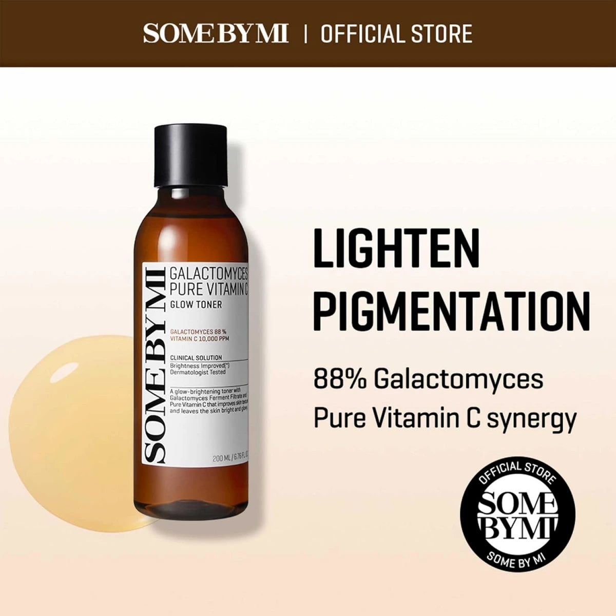 SOME BY MI Galactomyces Pure Vitamin C Glow Toner - 6.76Oz, 200ml
