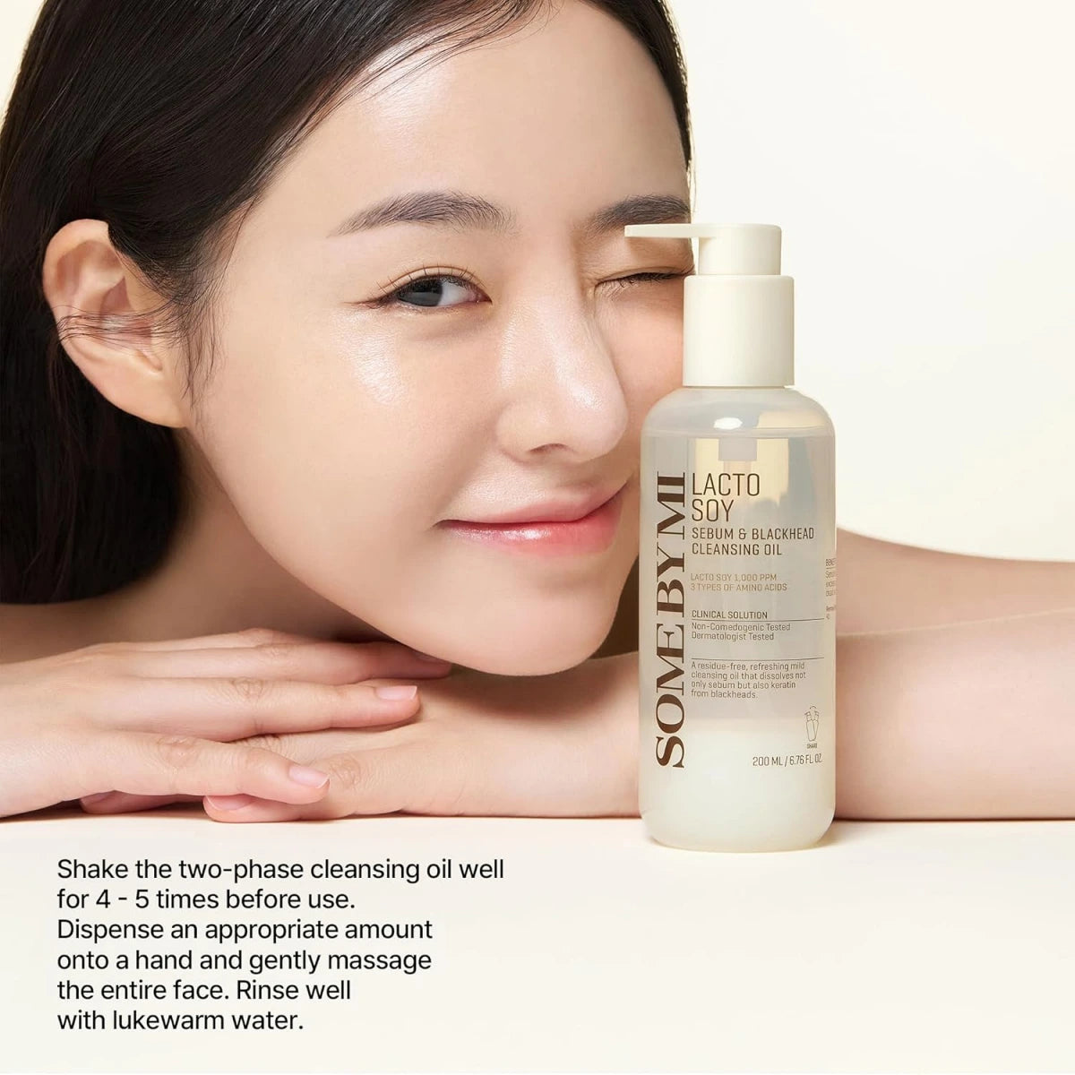 SOME BY MI Lacto Soy Sebum & Blackhead Cleansing Oil – 6.76oz, 200ml